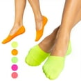 thumbnail image 2 of 6 Pairs Low Cut Women's Neon No Show Socks Liner Boat Ballet Foot Footies 9-11, 2 of 6
