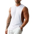thumbnail image 2 of Gamivast Muscle Tank Tops Men Sleeveless Gym Workout Shirts Casual Athletic Tees Deep Armhole Bodybuilding Activewear Lightweight Comfortable Summer Fitness, 2 of 6