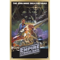 Star Wars: The Empire Strikes Back - Kiss One Sheet Wall Poster, 22.375" x 34" Framed