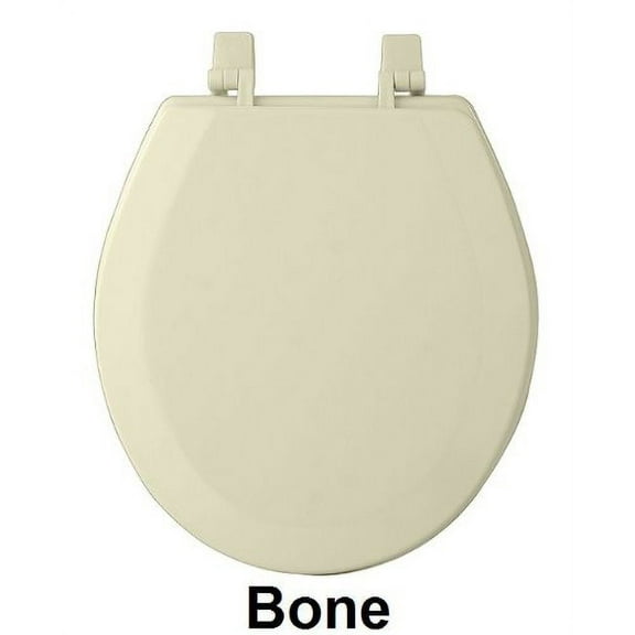 Park Avenue Collection Fantasia 17 Inch Bone Standard Wood Toilet Seat