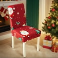 thumbnail image 1 of Chairs Covers, Christmas Printed Chair Covers Elastic Completely-Coverage Seat Covers Dining Table and Chair Covers Dirt Proof and Non-Slide Stool Covers Christmas Decorations, 1 of 6