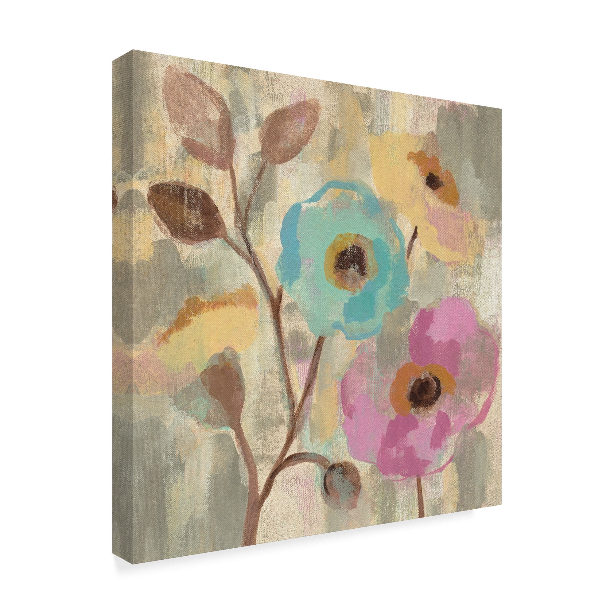 Trademark Fine Art 'Fog and Flowers III' Canvas Art by Silvia Vassileva