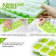 thumbnail image 7 of 14 Holes Silicone Ice Cube Tray Ices Maker Mold Trays Containers with Cover, 7 of 7