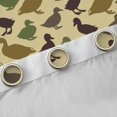 thumbnail image 4 of jejeloiu Cute Duck Animals Black Out Curtains,Green Brown Curtains Pack of 2 (42x63 Each) For Men Women, 4 of 6