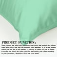 thumbnail image 6 of Ntbay 2 Pack Microfiber Toddler Pillowcases, Ultra Soft Travel Pillow Covers with Zipper Closure, 13" x 18", Mint Green, 6 of 6