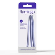 Flamingo Disposable Dermaplane Facial Razors for Women, 3 Count