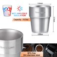 thumbnail image 2 of Juego de 8 tazas de acero inoxidable de doble pared de 300 ml, ideales para bebidas frías, aptas para lavavajillas, 2 of 4