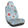 thumbnail image 1 of Wukai Sea Turtle Full Set Car Seat Covers with Soft Padding Universal Auto Front Seats Protector and Cushion Mat, 1 of 5