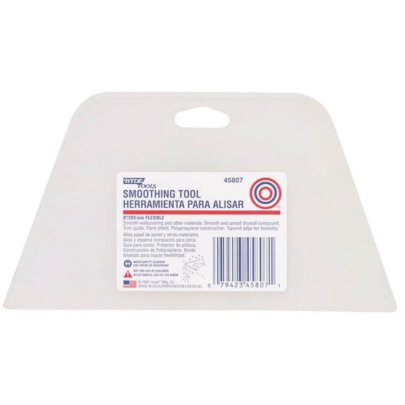 Hyde 45807 8" White Wallcovering Smoothing Tool 1 Pack