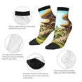 thumbnail image 5 of Pofeuu Cartoon Mushroom House Print 30cm Socks, Adult Running Hiking Socks for Youth and Adult, 5 of 7