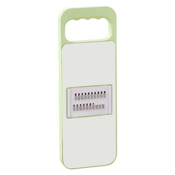 Yhmxh Juego de cocina multifunción para cortar verduras, 7 piezas, con protector de mano, kit completo para cortar en juliana, zanahorias, patatas y cuchillas de acero inoxidable.