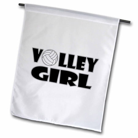 3dRose Volley Girl - Volleyball - Garden Flag, 18 by 27-inch