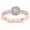 14K Rose Gold, variant on 1 to 8 Carat Prong Set Round-Cut Lab-Grown Diamond Engagement Ring for Women (D-E VVS1-VVS2) 14K White Gold 1 Carat Size-8