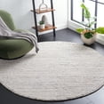 thumbnail image 2 of SAFAVIEH Natura Fredrick Striped Area Rug, Ivory/Blue, 6' x 6' Round, 2 of 8