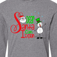 thumbnail image 4 of Inktastic Dear Santa I Can Explain Cute Snowman and Snowflakes Long Sleeve T-Shirt, 4 of 5