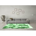 thumbnail image 3 of Ahgly Company Indoor Square Abstract Emerald Green Modern Area Rugs, 3' Square, 3 of 4