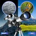 thumbnail image 2 of Freecat Telescope for Kids Beginners Ages 8-12 Years, 50/360mm Portable Astronomy Optics Telescope(60X) with Tripod, STEM Toys Birthday Gift., 2 of 7