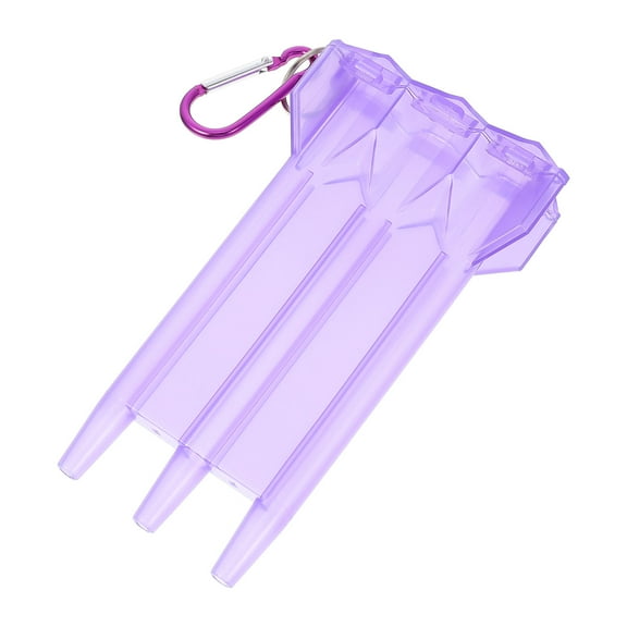 HOOWIFFY Wear Resistant Violet Storage Box for Steel Darts Plastic Case with Carrying Hook