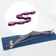 thumbnail image 3 of Cinturón elástico de yoga con correa para tirar, banda de estiramiento para Pilates, gimnasio y gimnasia para niñas. 8 bucles rosa, 3 of 8
