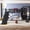 Black, variant on CZBZ Twin XL Size Metal Loft Bed with Slide & Basketball Hoop, Twin XL Loft Bed with Climbing Wall, Pull-up Rings & Bookshelves, No Box Spring Needed, Noise Free, Easy Assembly, 350LBS Capacity