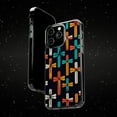thumbnail image 6 of DistinctInk Hybrid (Acrylic / TPU) Clear Slim Fit Case for Apple iPhone 15 Pro MAX (6.7" Screen) - "Bright Bold Christian Cross Pattern", 6 of 8