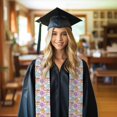thumbnail image 6 of Xecao Donuts and Coffee Print Graduation Shawl Stole Honor Stole Adult 72" Academic Commencements, 6 of 7