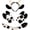 cow, variant on Cow Pattern Plush Hair Accessory Headband Set with Matching Decorative Gloves & Tail, Soft Flannel Hair Styling Accessory, 10.63x7.09in Headband