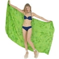 thumbnail image 6 of HAPPY BAY Women's Bikini Beach Wrap Swim Cover up Swimwear Bathing suit Summer Wraps Swimsuit Beachwear Sarong Coverups Skirts for Women One Size Shamrock Green, Tropical, 6 of 6