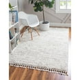 thumbnail image 2 of Unique Loom Hygge Shag Plush & Cozy Area Rug 9' x 12' Rectangle Ivory/Tan, 2 of 2