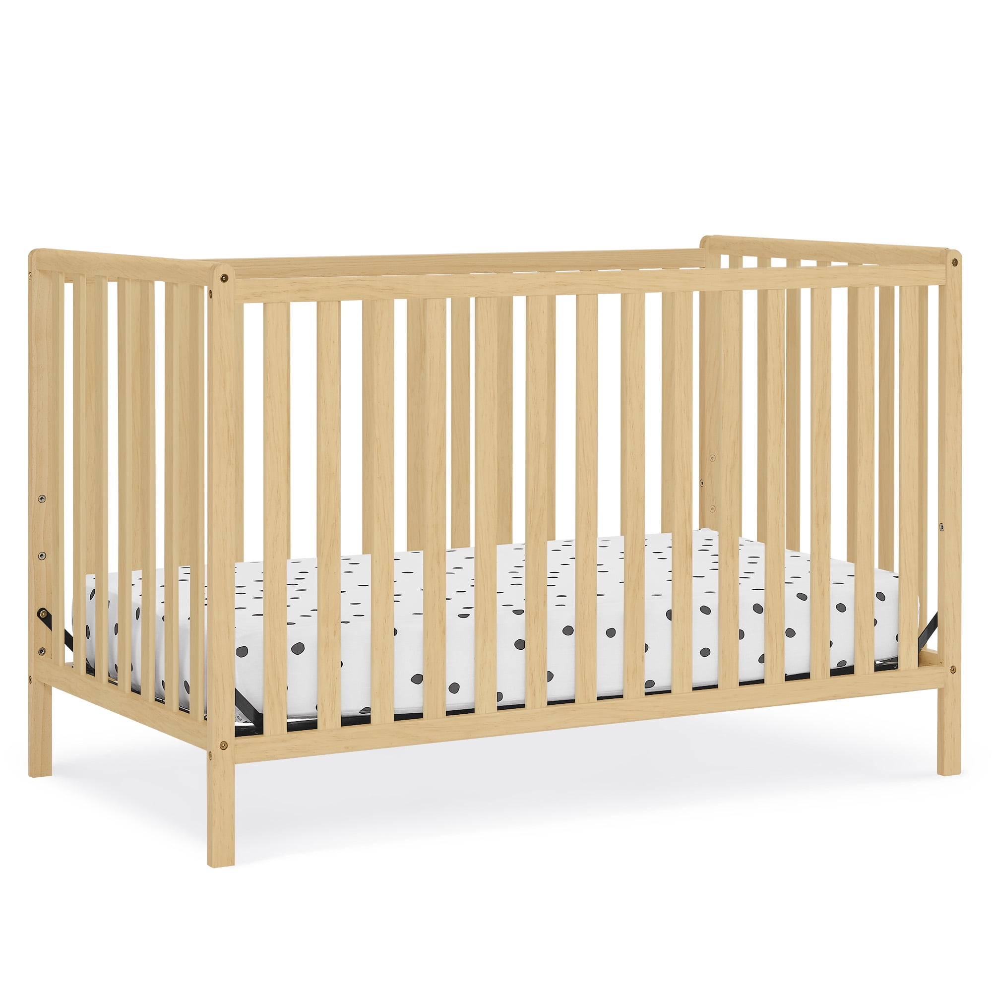 Delta Children Heartland 4-in-1 Convertible Crib - Greenguard Gold Certified, Natural Pine