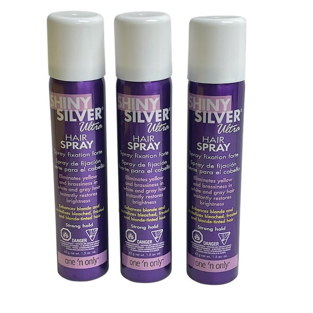 One N Only Shiny Silver Hair Spray Mini, 1.5 oz. 3 Pack