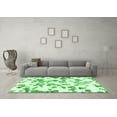 thumbnail image 3 of Ahgly Company Indoor Square Abstract Emerald Green Modern Area Rugs, 7' Square, 3 of 4