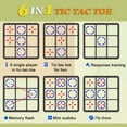 thumbnail image 4 of Electronic Tic Tac Toe Game, 6-in-1 Rechargeable Handheld Puzzle Game Console, Smart Brain Teaser Toy, Travel Toys, Birthday Gift for Kids Ages 3+, 4 of 10