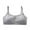 Gray, variant on Girls Sports Bra 10-14 Years Old Teen Training Lingerie, Adjustable Shoulder Strap Fixed Cup Bralette, Breathable Cotton Comfort Underwear, Seamless Supportive Puberty Vest, Non Slip Daily Top