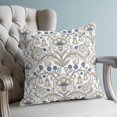thumbnail image 4 of Pillow Covers 16x16 Set of 2, Abstract Flowers Throw Pillow Covers Decorative Couch Cushion Cover, Spring Floral Modern Art Microfiber Soft Square Pillowcases for Bedroom Living Room Sofa, 4 of 9