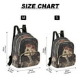 thumbnail image 2 of FORMRS Mini Backpack Purse for Women Travel Daypack Casual Shoulder Bag, Skeleton with Flowers Pattern, 2 of 7