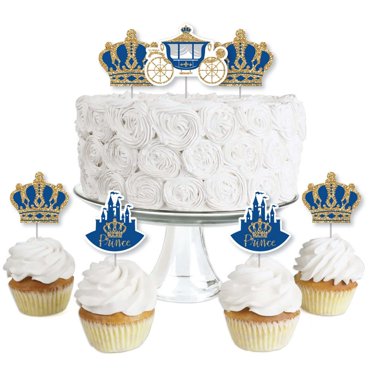 18pcs Gold Glitter Tiger STF9 Dessert Cupcake Topper Pick for King of Animals Theme Decor
