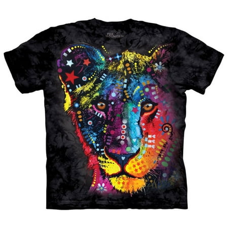 The Mountain Black Cotton Russo Lion Design Parody Novelty Adult T-Shirt NEW