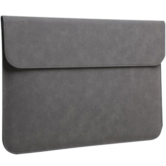 Vaupan PU Leather Tablet Protective Cover Laptop Computer Sleeve Compatible with 16 inches Notebook, Waterproof and Ultra-Thin Universal Computer Envelope Bag Shell, Portable Hand Bag (Gray)