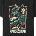 thumbnail image 2 of Men's Star Wars: The Mandalorian Retro Poster Graphic Tee Black 3X Large, 2 of 5