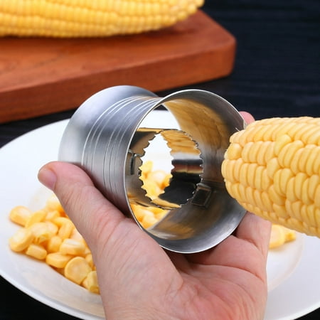 ShenMo Éplucheur de maïs, coupe-maïs éplucheur de maïs en acier inoxydable  de meilleure qualité, outil de dénudage de maïs plus sûr pour batteuse de