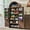 Brown/Fluted Wood 4 Doors, variant on SinCiDo Arched Kitchen Pantry Storage Cabinet, 71" Tall Wood Pantry Shelves with 2 Doors & 2 Large Drawers for Dining Room Living Room