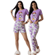 thumbnail image 1 of Pijama De 3 Piezas Mujer Pantalon Short Y Playera A Juego, 1 of 5