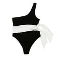 thumbnail image 2 of Maillots de Bain Corset pour Femmes Mode Patchwork Nœud Maillot de Bain une Pièce Maillot de Bain de Plage Maillot de Bain String une Pièce en Liquidation, 2 of 9