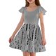 thumbnail image 3 of Girls Summer Dress Tween Dresses Flutter Sleeve Dress with Print Soft Casual Dresses for Party and Play ,Sie:150, 3 of 6