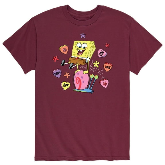 SpongeBob SquarePants - Valentine's Day Merchandise - Men's Short Sleeve Graphic T-Shirt