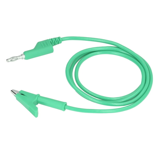 Cables de Prueba de Conector Tipo Banana Pinzas de Cocodrilo Pinzas de Cocodrilo Cables de Prueba Cable de Conector Tipo Banana Flexible para Pruebas Eléctricas J70035-1 4 Mm ANGGREK Otros