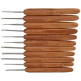 thumbnail image 1 of Aguja de Ganchillo, Juego de Ganchillos Ergonómicos, Agujas de Tejer de Tamaño Mixto Mango de Bambú Con 11 Piezas de Ganchillo Herramienta de Tejido Trenzado Portátil Para Hilo Grueso, 1 of 4