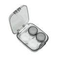 thumbnail image 2 of Unique Bargains 1 Set Contact Lens Case Rectangular Clear Lens Storage Case Gray, 2 of 5