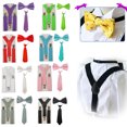 thumbnail image 3 of Enfants Bretelles Noeud Papillon: Mignon 3PCS Noeud Papillon Y Forme Bretelles Formelle Cravate, 3 of 6